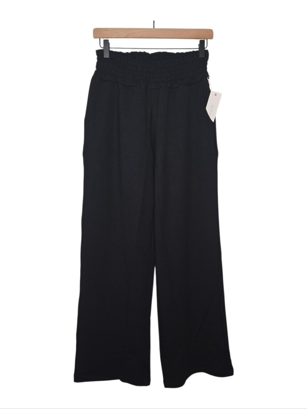Kiragrace Womens Black Travel Flare Leg Gemma Boho Pants Size Medium